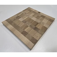 Konyhai vágódeszka 300x290x30-40 mm tölgyfa BÜTÜ mozaik masszív mart éllel