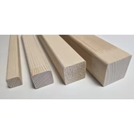 Gyalult négyszögléc lucfenyő 38x38x2000 mm HT 4xR4 íves sarok KO