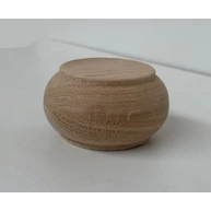 Bútorláb fa szekrényláb pogácsa tölgy átm.  80x45 mm esztergált GW