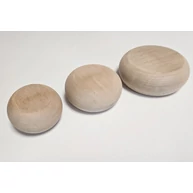 Bútorláb fa szekrényláb pogácsa cseresznye átm.  55x34 mm esztergált HEF2