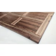 Asztallap táblásított fekete diófa TM 30 mm 1750x 790 mm  OLAJOZOTT MOZAIK BETÉTES DI1