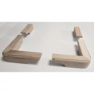 Bútorláb fa szekrényláb tölgyfa 4 db-os készlet 160x160 mm ZA
