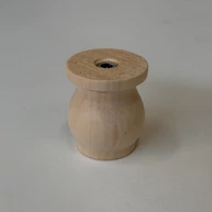 Polcépítő láb nyírfa átm. 45x50 mm M6 HEF