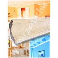Gyalult sarokléc lucfenyő HT 30x30x2500mm  homorú mintás RVO 3030 (058) KO