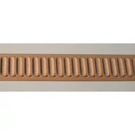Fa díszléc faragott léc  8 Bükkfa 38x6x2440 mm   8/38x6