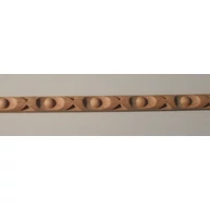 Fa díszléc faragott léc 4028 Bükkfa  10x5x2440 mm   4028/10x5