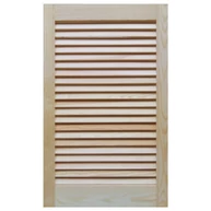 Bútorajtó fenyő nyitott lamellás  795x457mm zsalus szekrényajtó V JW*