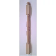 Lépcsőkorlát oszlop bükkfa gőzölt B kezdő 65x65x1000 mm MF HU++