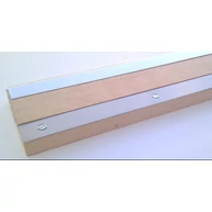 Küszöbsín rozsdamentes acél  750 mm hosszú 20 mm széles 2 db/ csomag + csavarok (sárga)