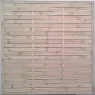 Fa kerítéselem telített fenyő HELENA 1800x1800 mm  lamella kerítés 16x45 mm keret GW