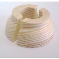 Parketta csőrózsa borovi fenyő 15 mm furattal fa gyűrű hasított