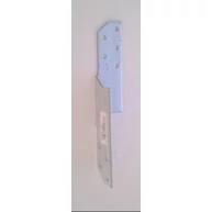 Perforált acél lemez gerenda rögzítő 35x35x170 mm balos 90 fokos kötésekhez csomóponti lemez
