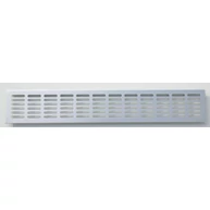 Szellőzőrács ajtóra aluminium 100x600 mm ezüst színű