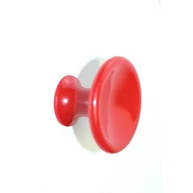 Bútorgomb műanyag átm. 40x26 mm piros színű