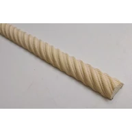 Fa díszléc faragott léc spirál fenyő 18x9x2100 mm csavart minta