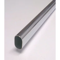 Vállfatartó rúd  fémből  960 mm krómozott ovális 15x30 mm mándlirúd