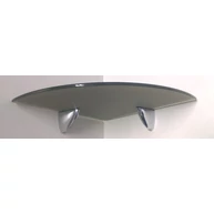 Üvegpolc 250x250 mm bronz íves sarokpolc
