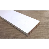 Gyalult négyszögléc fehérre festett  9x 45x1350 mm