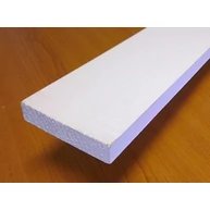 Gyalult négyszögléc fehérre festett 16x 75x1200 mm barkácsléc