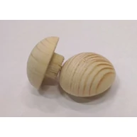 Függönytartó végzáró fenyőfa átm. 28 mm rúd végzáró félgömb 2 db / csomag
