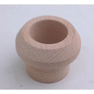 Szellőző fakarika bükkfa átm. 40 mm lyukra illeszthető 5 mm peremmel 25 mm szár