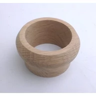 Szellőző fakarika tölgyfa átm. 60 mm lyukra illeszthető 5 mm peremmel 25 mm szár
