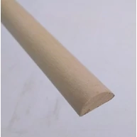 Gyalult díszítőléc bükkfa gőzölt 10x20x3000 mm félkör léc díszléc  ALP40