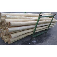 Akác fa oszlop 2 m hosszú átm. 60-140 mm kéreg nélküli hengeresfa gömbrúd