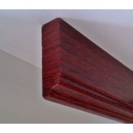 Bútordíszítő fényléc MDF  fóliás mahagóni szín 2070x60x18 mm  takaróléc 16.sz.  akció