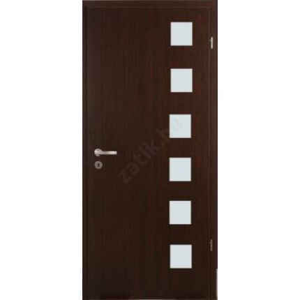 Beltéri ajtó dekorfóliás  Wenge szín 100x210x12 cm balos H fatörzs  MAS315 útólag szerelhető tokkal