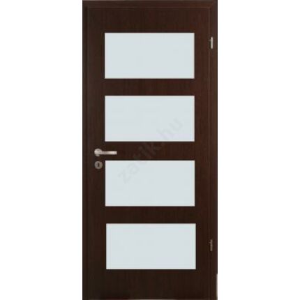 Beltéri ajtó dekorfóliás  Wenge szín 100x210x12 cm jobbos F krizett  MAS318 útólag szerelhető tokkal