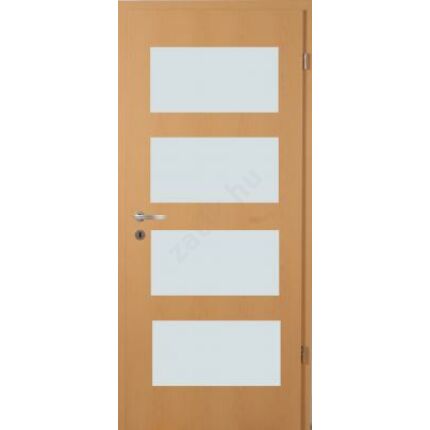 Beltéri ajtó dekorfóliás  Bükk szín 100x210x10 cm jobbos F üv helyes  MAS332 útólag szerelhető tok