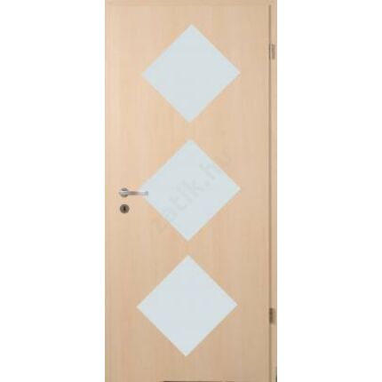 Beltéri ajtó dekorfóliás  Juhar szín 100x210x12 cm jobbos D 3 üv screen  MAS367 útólag szerelhető