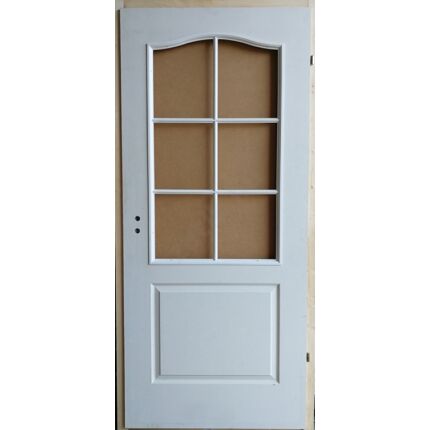 Beltéri ajtó betétmintás M1  100x210 cm FÜ jobb gerébtokkal FEHÉR üvegszorító kerettel MAS