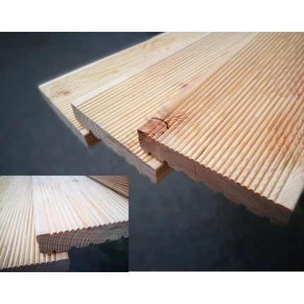 Teraszburkolat vörösfenyő 28x142x5000 mm AB min 0,71 m2/szál kültéri padló szibériai SLX
