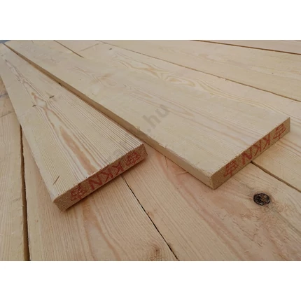 Borovi fenyő fűrészáru szárított 22x150x4000 mm OF.  szélezett Skandináv deszka STA