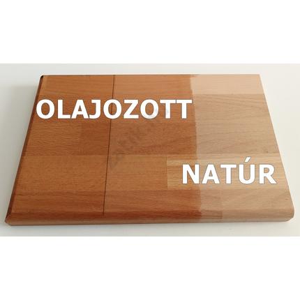 Asztallap táblásított bükkfa gőzölt HT 32 mm  800x690 mm  A min. 0,55 m2  kb. 12 kg IG HU++