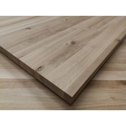 Asztallap táblásított tölgyfa TM 40 mm 1000x600 mm Rusztikus 0,6 m2 / 20 kg / tábla HU++