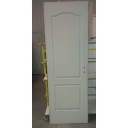 Beltéri ajtó  dekorfóliás    Fehér szín  75x212x12 cm tele jobbos DIN E8  utólag szerelhető tokka