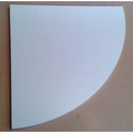 Polclap laminált íves sarokpolc fehér 500x500 mm JW