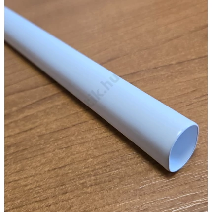 Vállfatartó rúd  fémből  750 mm fehér ovális 11x21 mm mándlirúd
