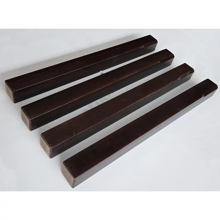 Asztalláb négyszög bükkfa 60x60x730 mm 4 láb/csom wenge színűre lazúrozott 6. sz.