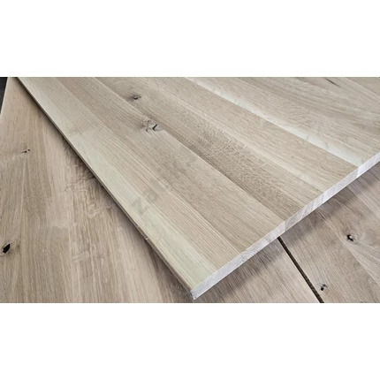 Táblásított tölgyfa falap TM 22 mm 1450x 420 mm 0,6 m2/ 10 kg / tábla toldás mentes ZA++
