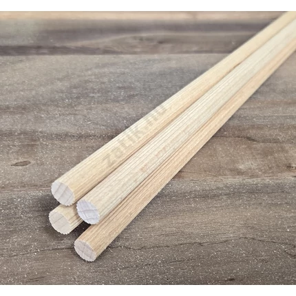 Fapálca fatipli farúd bordázott átm. 10x 420 mm bükkfa 4 db /csomag BA