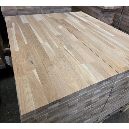Táblásított tölgyfa falap HT 18 mm 1000x400 mm Rusztikus 0,4 m2/tábla polclap tölgyfa SLX