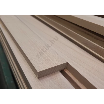 Gyalult négyszögléc bükkfa gőzölt 13x40x2000 mm keményfa barkácsléc NY117