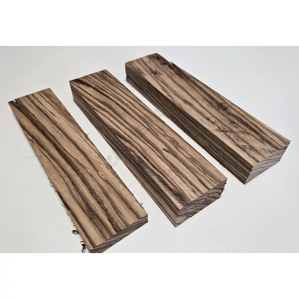 Zebrano fa fűrészáru hobbyfa 10x50x100 mm zebrafa szélezett szárított ZE2