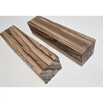 Zebrano fa fűrészáru hobbyfa 48x50x200 mm zebrafa szélezett szárított ZE2