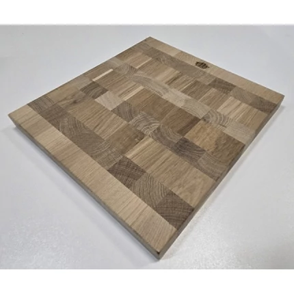 Konyhai vágódeszka 300x290x30-40 mm tölgyfa BÜTÜ mozaik masszív mart éllel