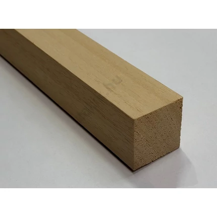 Gyalult négyszögléc abachi fa 40x40x2100 mm csomómentes szauna váz padléc NY130
